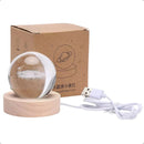 Luminária de Mesa Bola de Cristal 3D LED