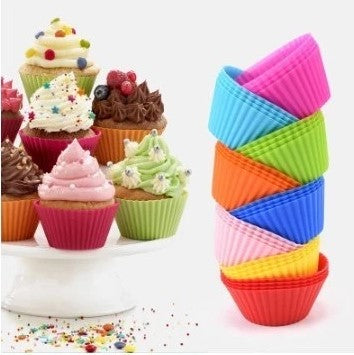 Conjunto de 12 Formas de Silicone Mini Cupcake – BM-F956