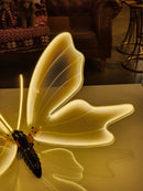 BORBOLETA 80CM COM LED WARM COM SUPORTE BIVOLT