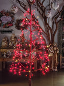 ÁRVORE FIO DE FADA COM 248 LEDS 100CM VERMELHA BIVOLT