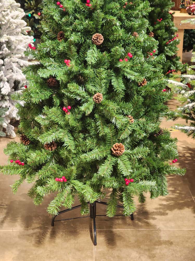 ÁRVORE PINHEIRO BERRY E PINHA 810 GALHOS 1,80CM